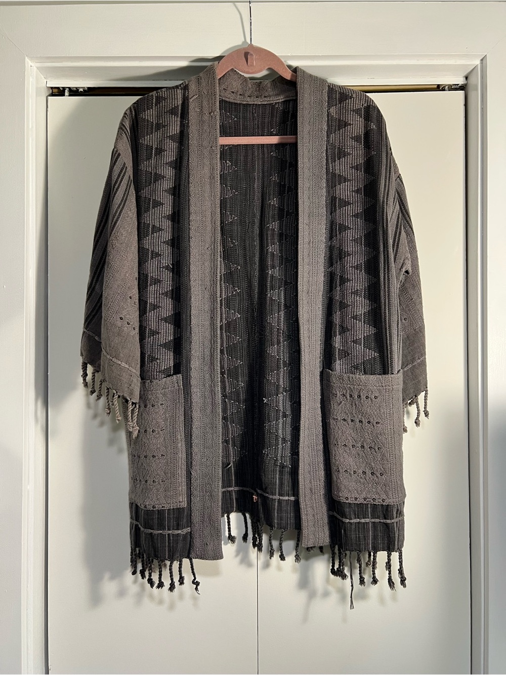 Thai Made Woven Boho Kimono Jacket